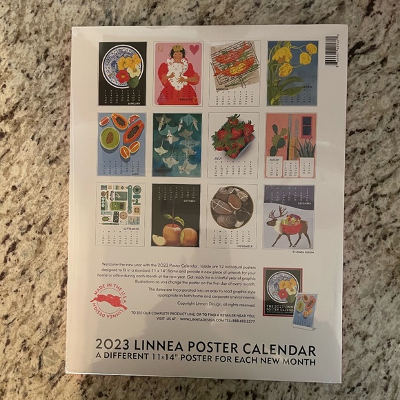 Linnea Wall Decor 223 Linnea Poster Calendar With Art By Johanna